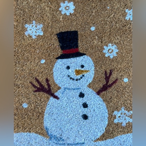 NWT -  Cute COIR Happy Holidays Door Mat - Picture 2 of 5